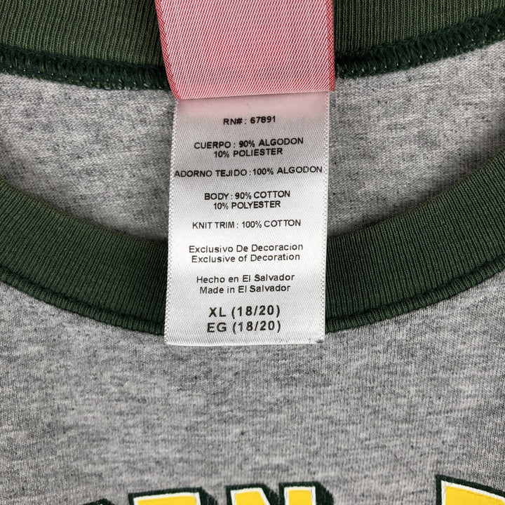 NFL Green Bay Packers Ringer T-Shirt, Men's Size XL (approx.) cotton gray type Vintage Second Hand