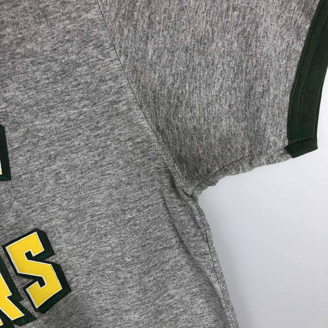 NFL Green Bay Packers Ringer T-Shirt, Men's Size XL (approx.) cotton gray type Vintage Second Hand