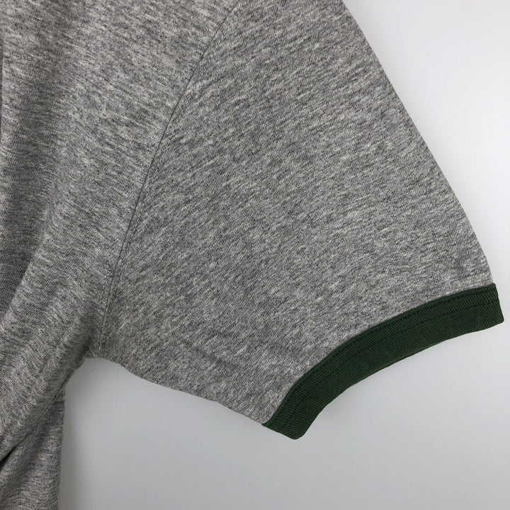 NFL Green Bay Packers Ringer T-Shirt, Men's Size XL (approx.) cotton gray type Vintage Second Hand