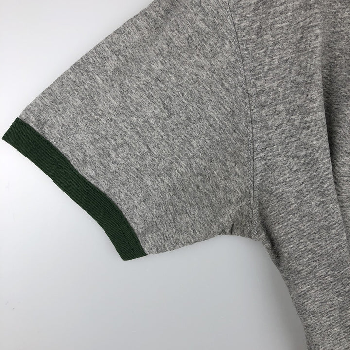 NFL Green Bay Packers Ringer T-Shirt, Men's Size XL (approx.) cotton gray type Vintage Second Hand