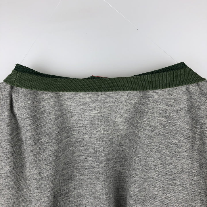 NFL Green Bay Packers Ringer T-Shirt, Men's Size XL (approx.) cotton gray type Vintage Second Hand