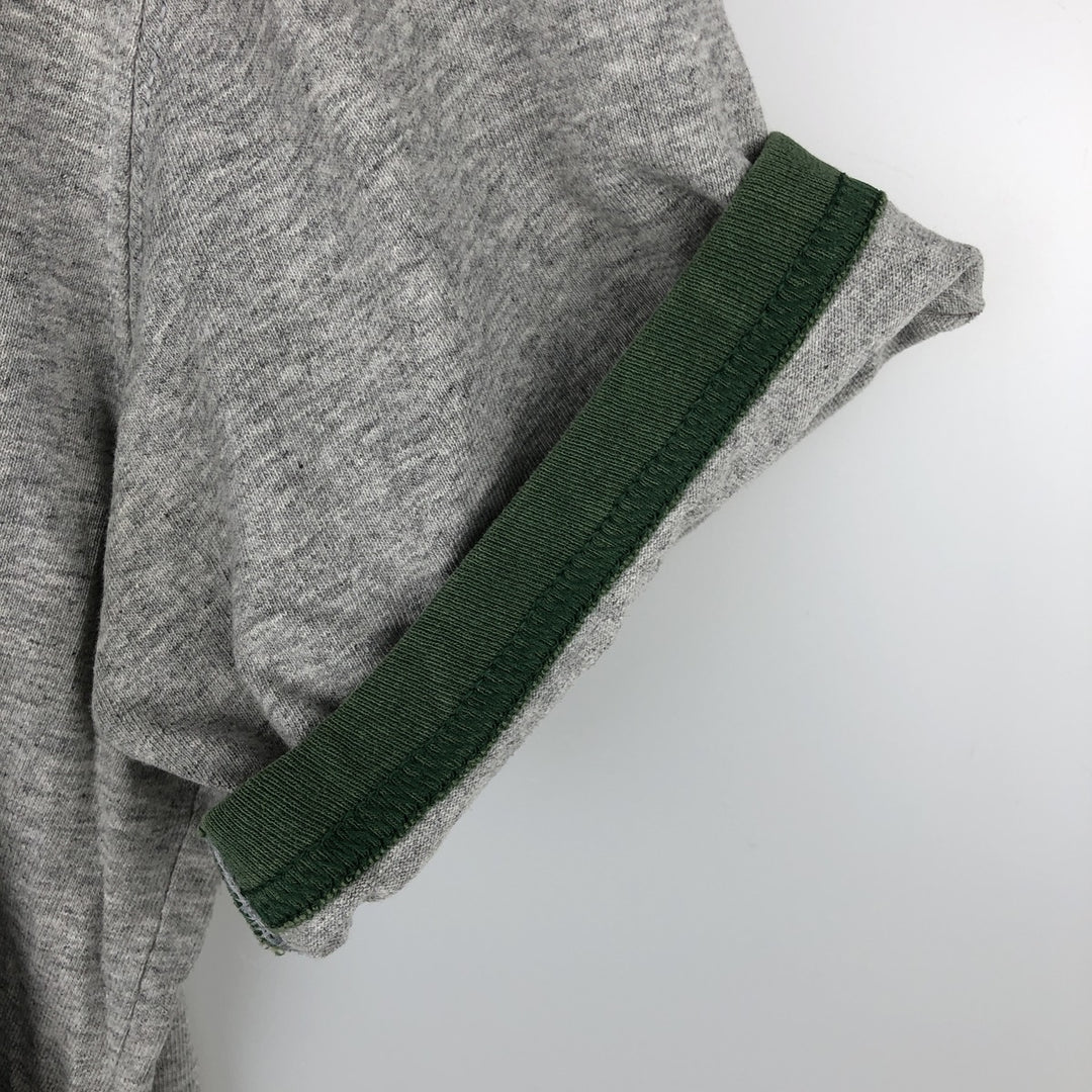 NFL Green Bay Packers Ringer T-Shirt, Men's Size XL (approx.) cotton gray type Vintage Second Hand