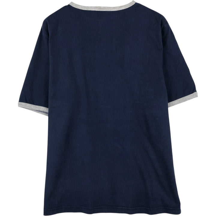 Steve and Barry's Ringer T-Shirt, Men's Size XL cotton navy blue type Vintage Second Hand