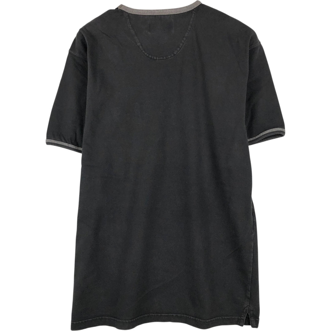 Ralph Lauren CHAPS Ringer T-shirt, Men's Size L (approx.) cotton black type Vintage Second Hand