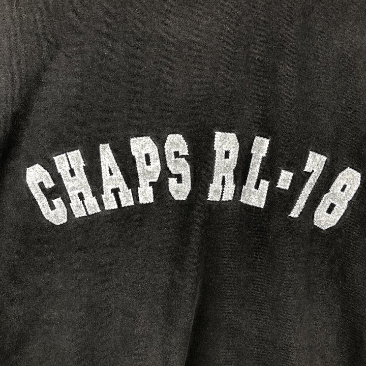 Ralph Lauren CHAPS Ringer T-shirt, Men's Size L (approx.) cotton black type Vintage Second Hand