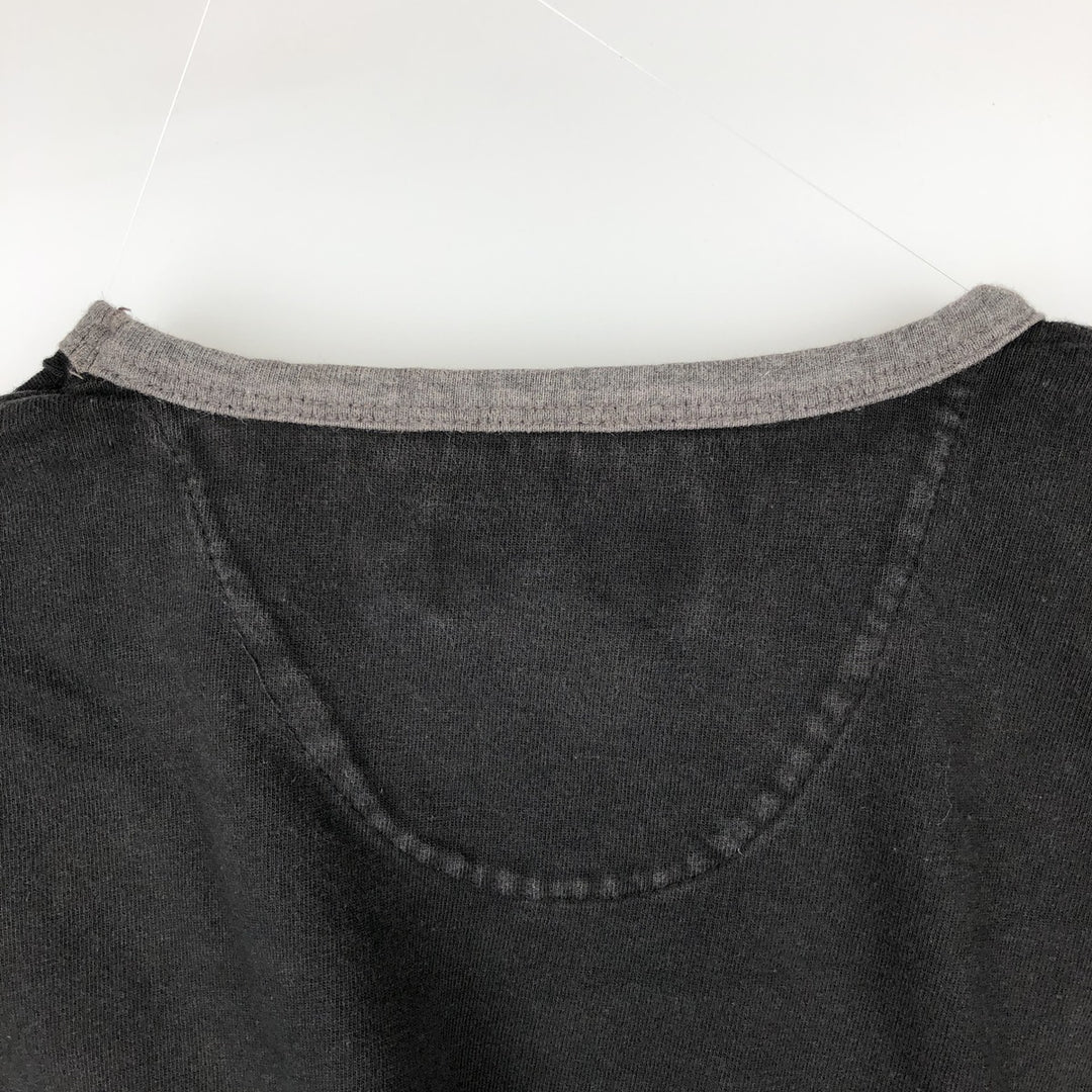 Ralph Lauren CHAPS Ringer T-shirt, Men's Size L (approx.) cotton black type Vintage Second Hand