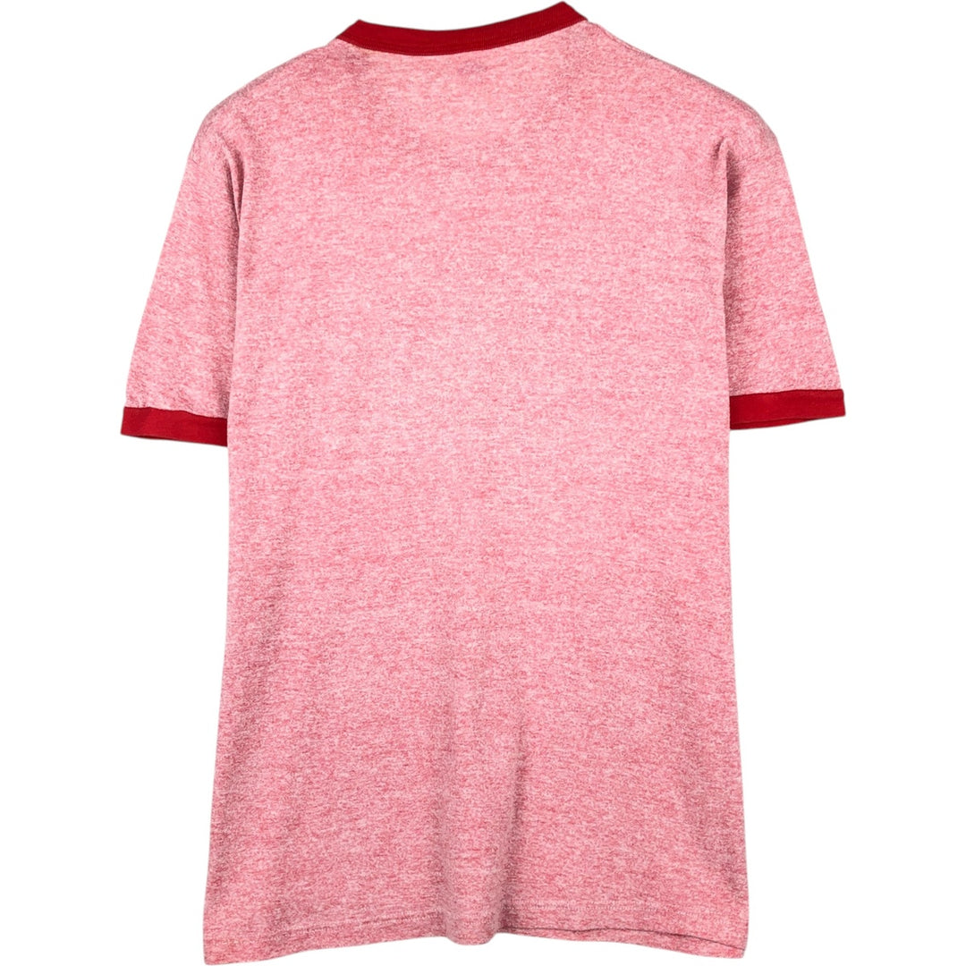 80'S Russell JERZEES Ringer T-Shirt, Made in USA, Men's XL (approx.), Vintage polyester red type Vintage Second Hand