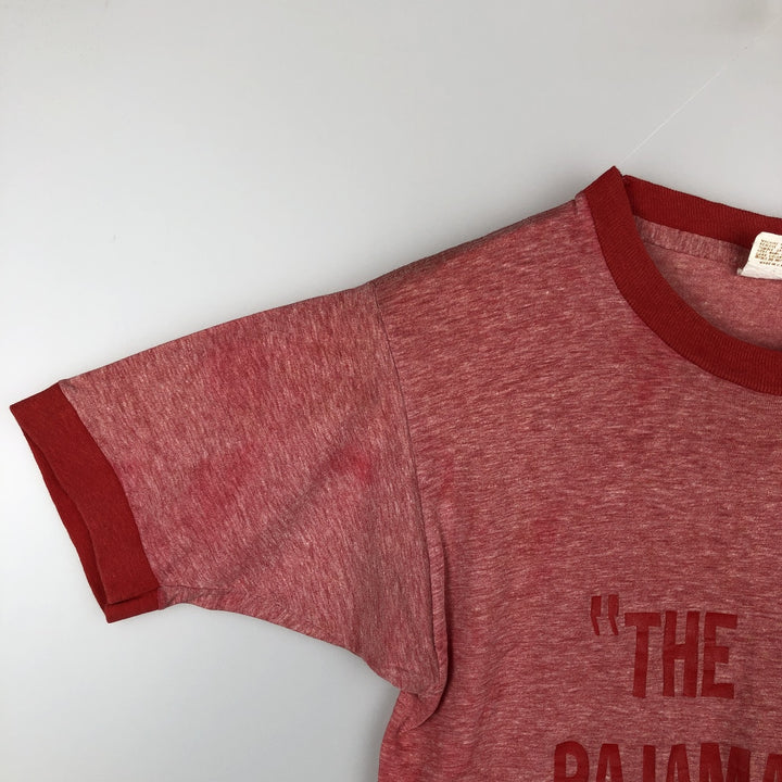 70s-80'S Mayo Spruce Ringer T-Shirt, Made in USA, Men's Size M (Equivalent), Vintage cotton red type Vintage Second Hand