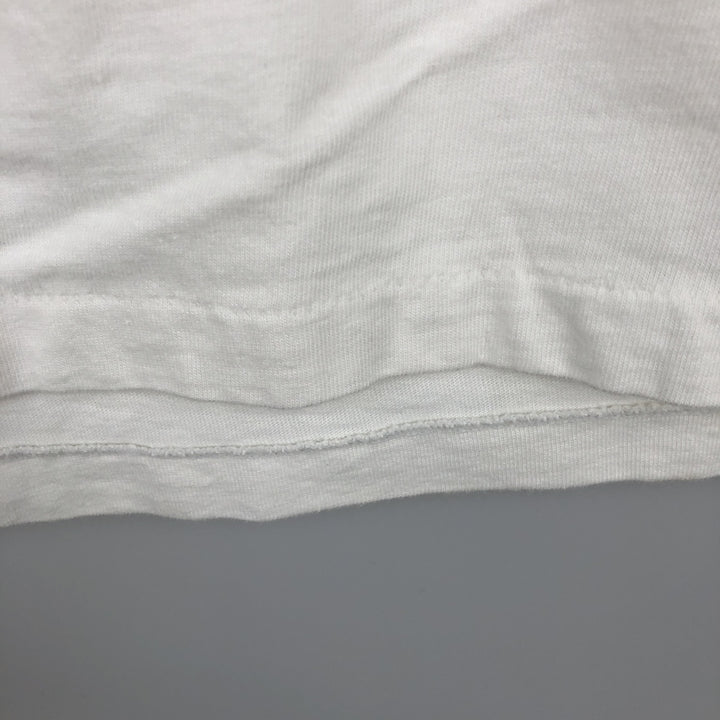 90'S EAGLE USA USNA Naval Academy Ringer T-Shirt, Made in USA, Men's Size L (Equivalent), Vintage cotton white type Vintage Second Hand
