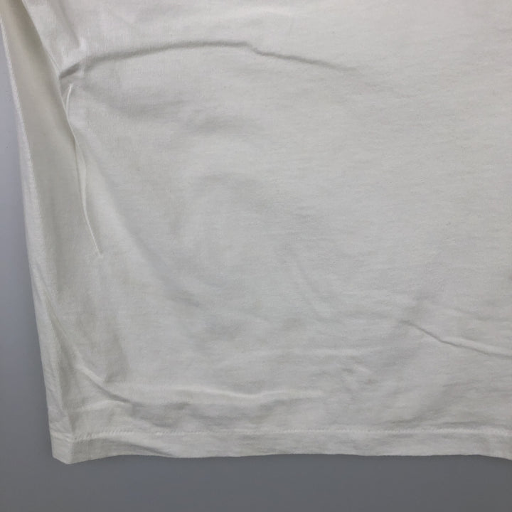90'S EAGLE USA USNA Naval Academy Ringer T-Shirt, Made in USA, Men's Size L (Equivalent), Vintage cotton white type Vintage Second Hand