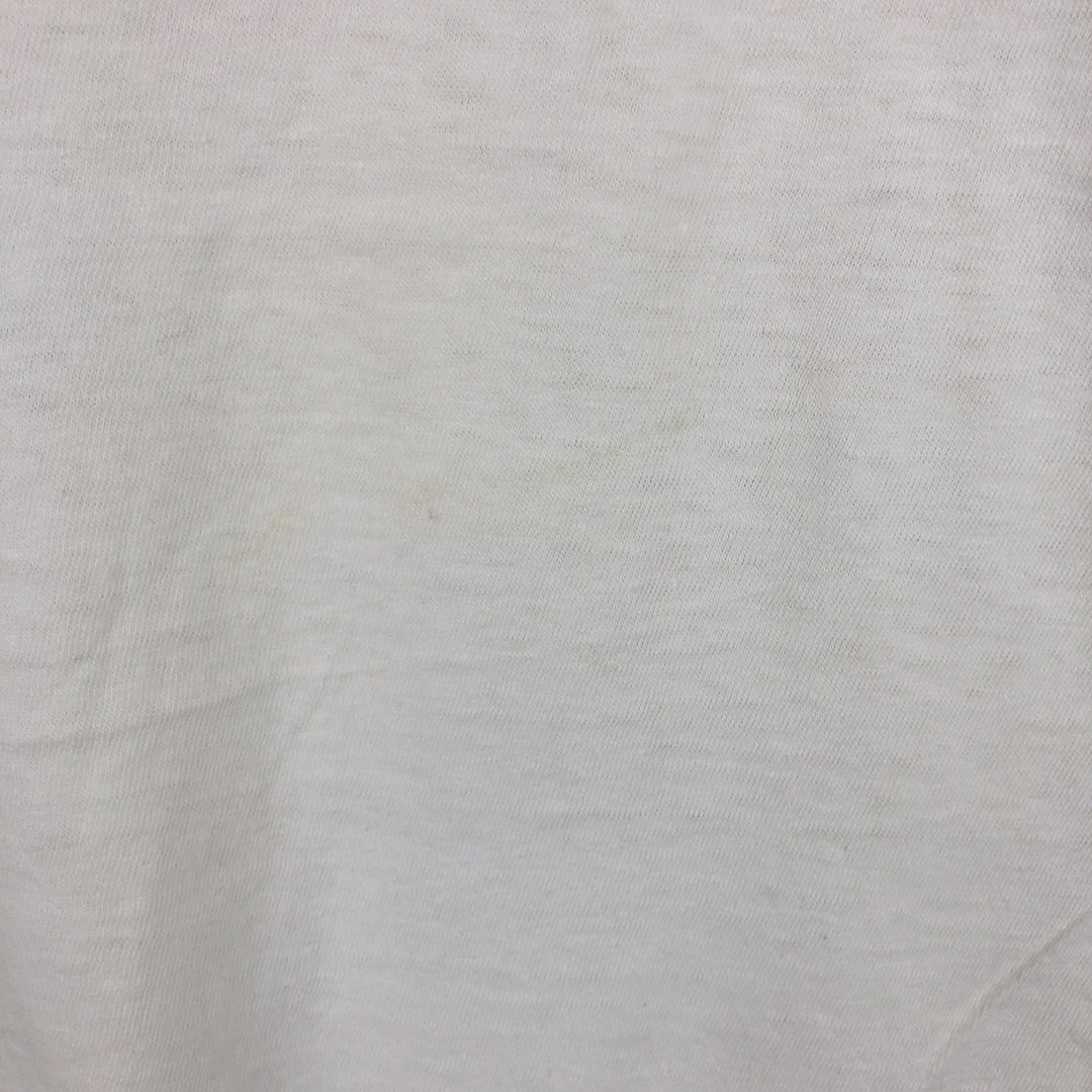 90'S WNAP Stereo 93 Ringer T-Shirt, Made in USA, Men's Size L (Equivalent), Vintage cotton white type Vintage Second Hand