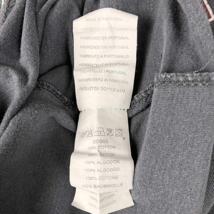 Quiksilver Skull Pattern Long-Sleeve T-Shirt (Men's Size L) cotton Charcoal Vintage Second Hand
