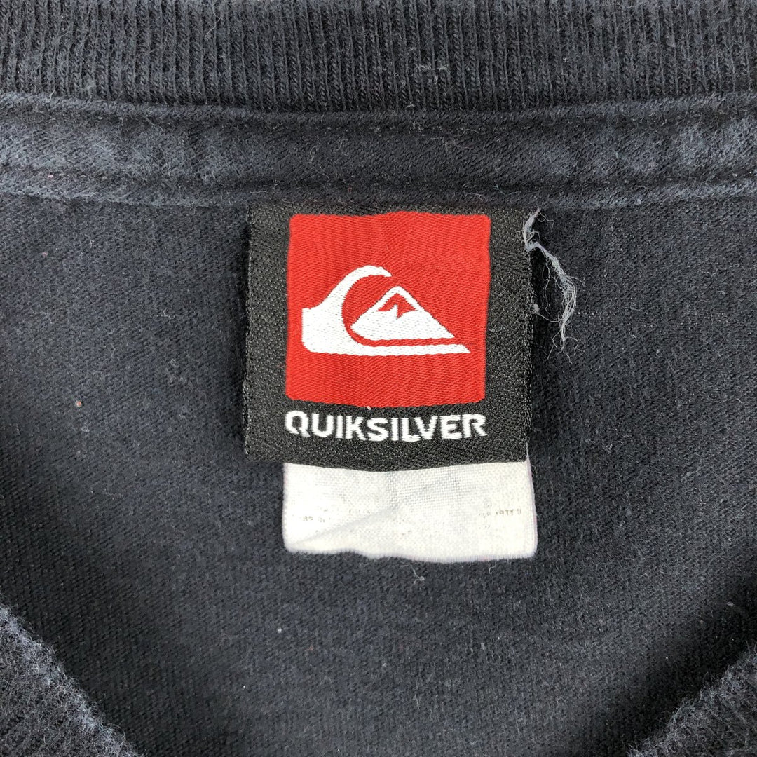 Quiksilver Long-Sleeve T-Shirt (Men's Size M) unclear black type Vintage Second Hand