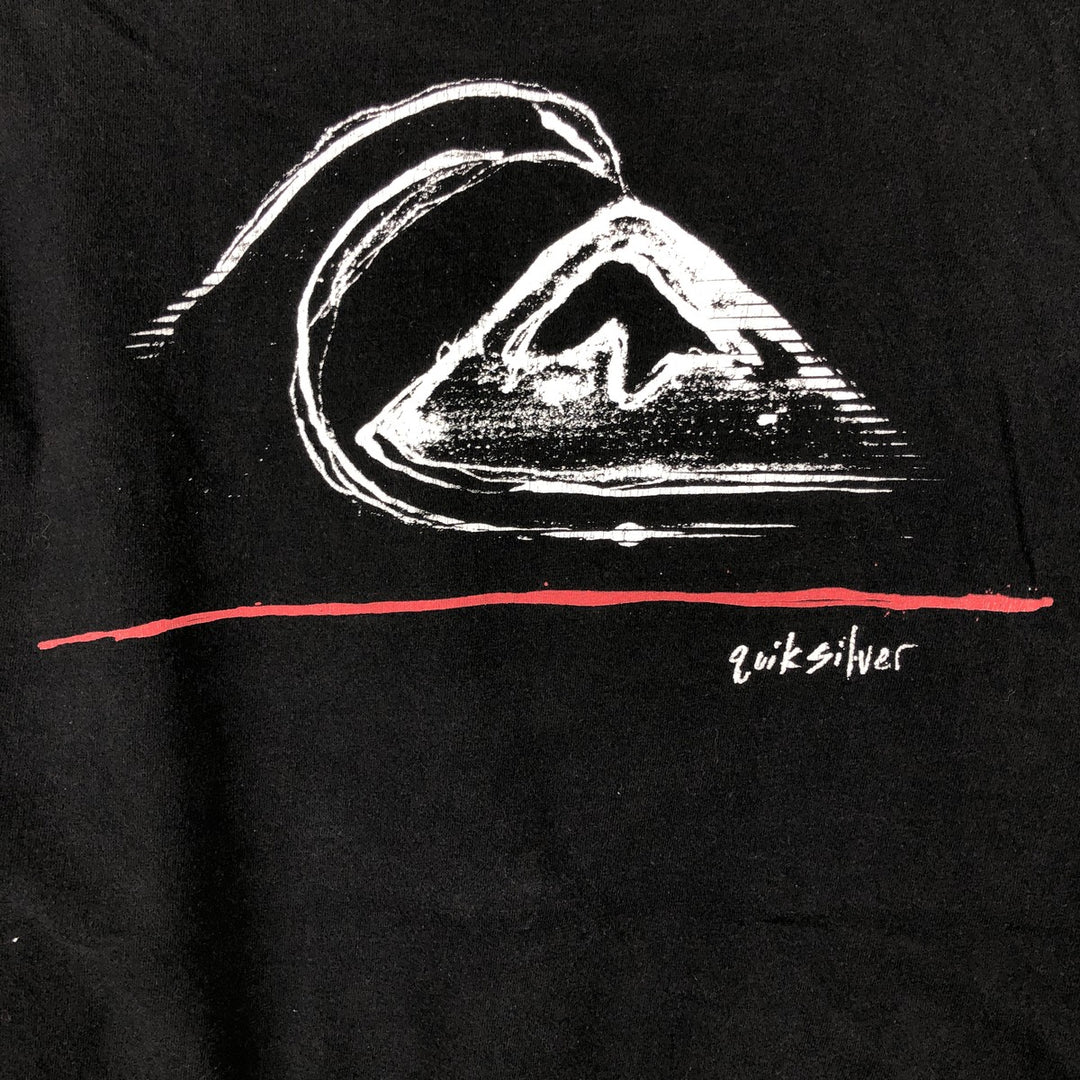 Quiksilver Long-Sleeve T-Shirt (Men's Size M) unclear black type Vintage Second Hand
