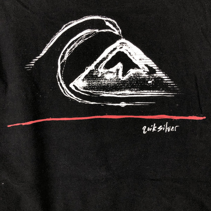 Quiksilver Long-Sleeve T-Shirt (Men's Size M) unclear black type Vintage Second Hand