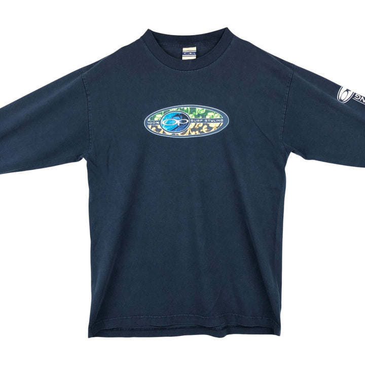 Ocean Pacific Long-Sleeve T-Shirt (Men's Size M) unclear navy blue type Vintage Second Hand