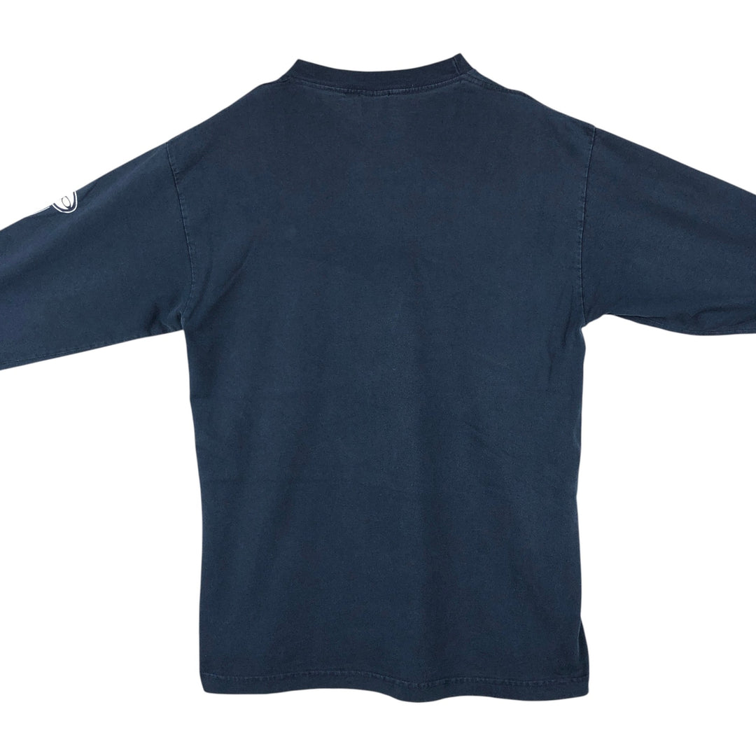 Ocean Pacific Long-Sleeve T-Shirt (Men's Size M) unclear navy blue type Vintage Second Hand