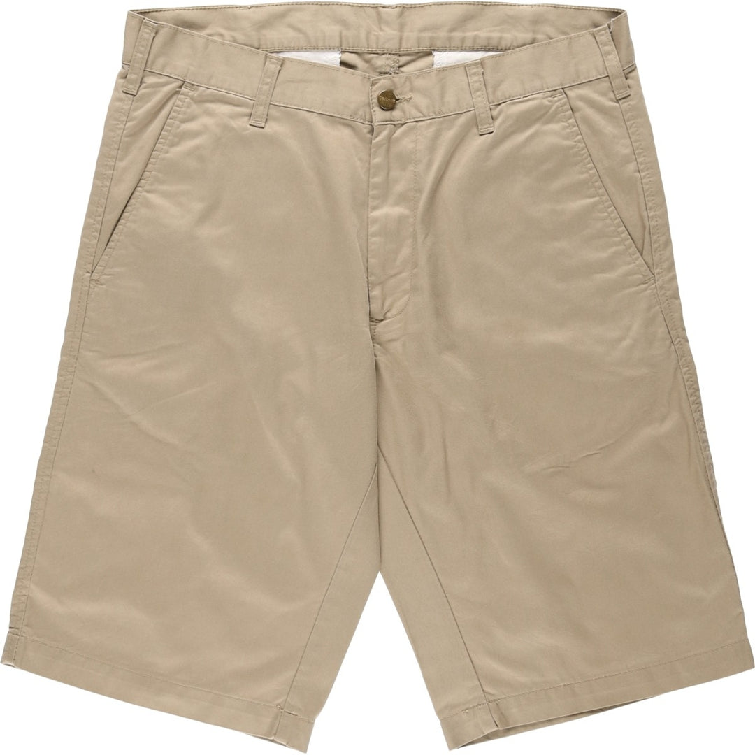 Carhartt WORK IN PROGRESS PRESENTER BERMUDA Work Shorts (Men's W35 equivalent) polyester Beige type Vintage Second Hand