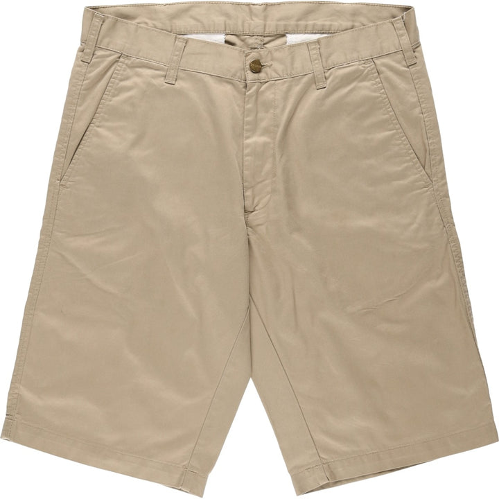 Carhartt WORK IN PROGRESS PRESENTER BERMUDA Work Shorts (Men's W35 equivalent) polyester Beige type Vintage Second Hand