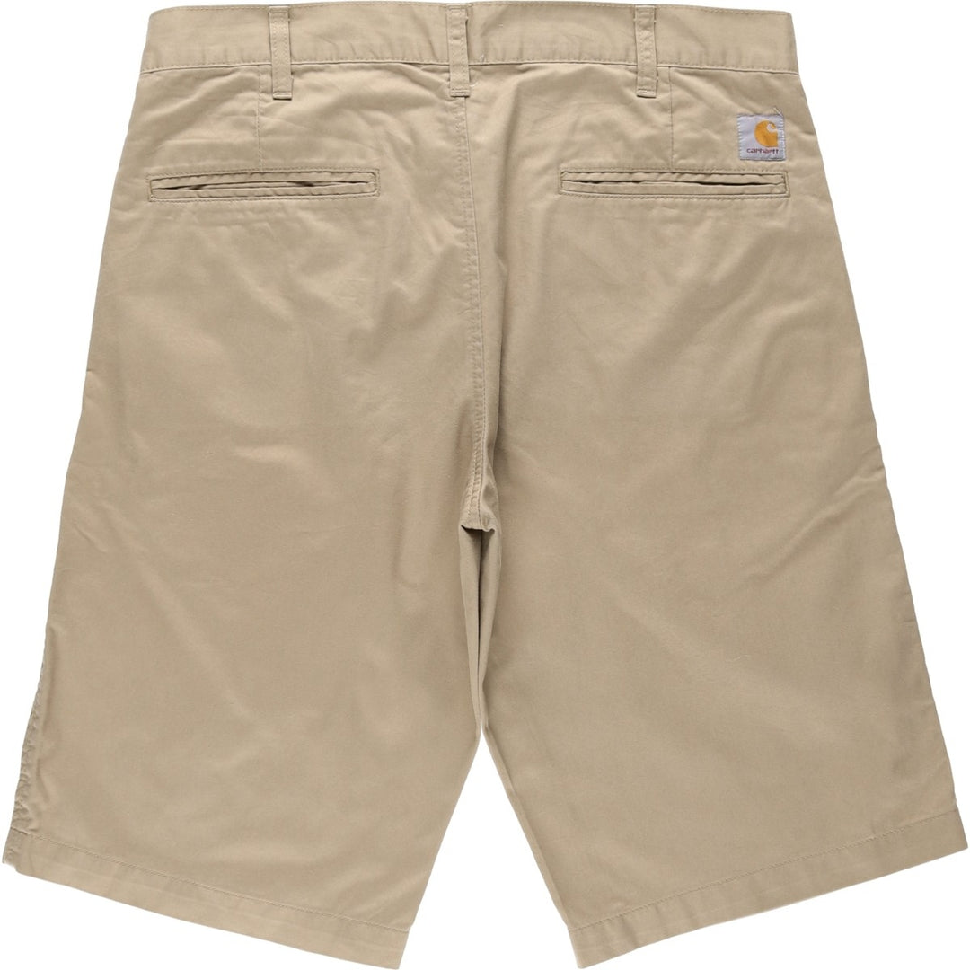 Carhartt WORK IN PROGRESS PRESENTER BERMUDA Work Shorts (Men's W35 equivalent) polyester Beige type Vintage Second Hand