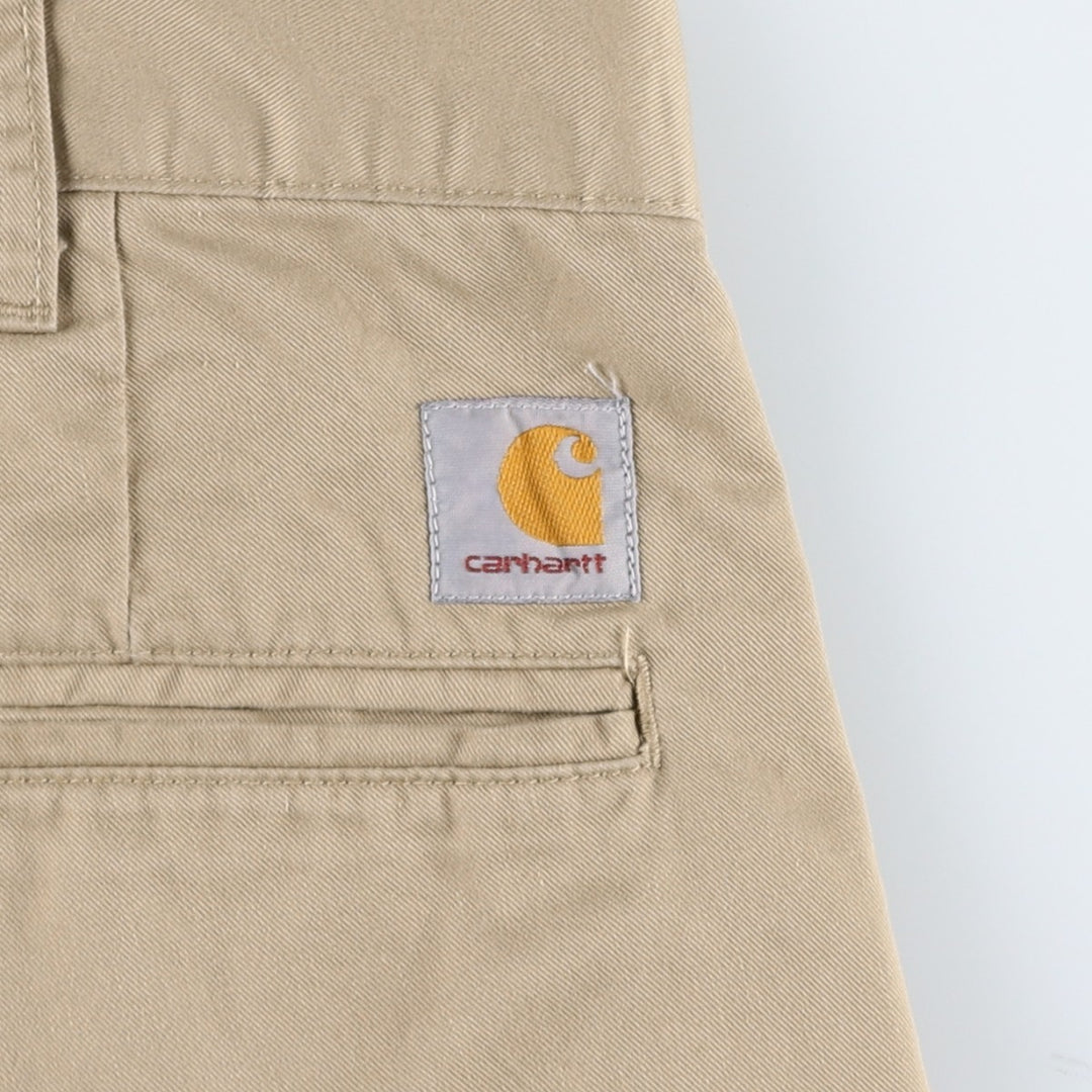 Carhartt WORK IN PROGRESS PRESENTER BERMUDA Work Shorts (Men's W35 equivalent) polyester Beige type Vintage Second Hand
