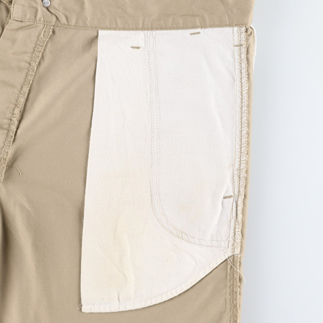 Carhartt WORK IN PROGRESS PRESENTER BERMUDA Work Shorts (Men's W35 equivalent) polyester Beige type Vintage Second Hand