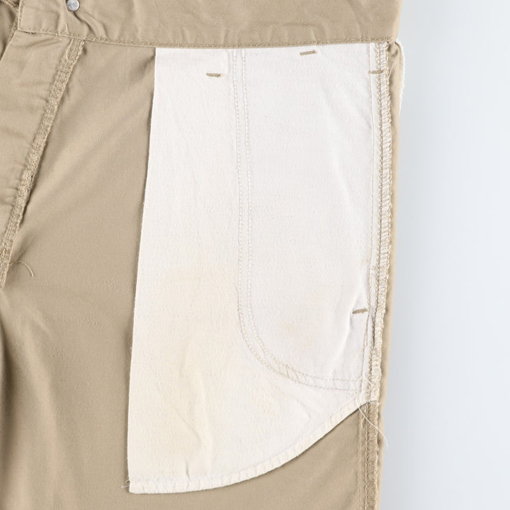 Carhartt WORK IN PROGRESS PRESENTER BERMUDA Work Shorts (Men's W35 equivalent) polyester Beige type Vintage Second Hand