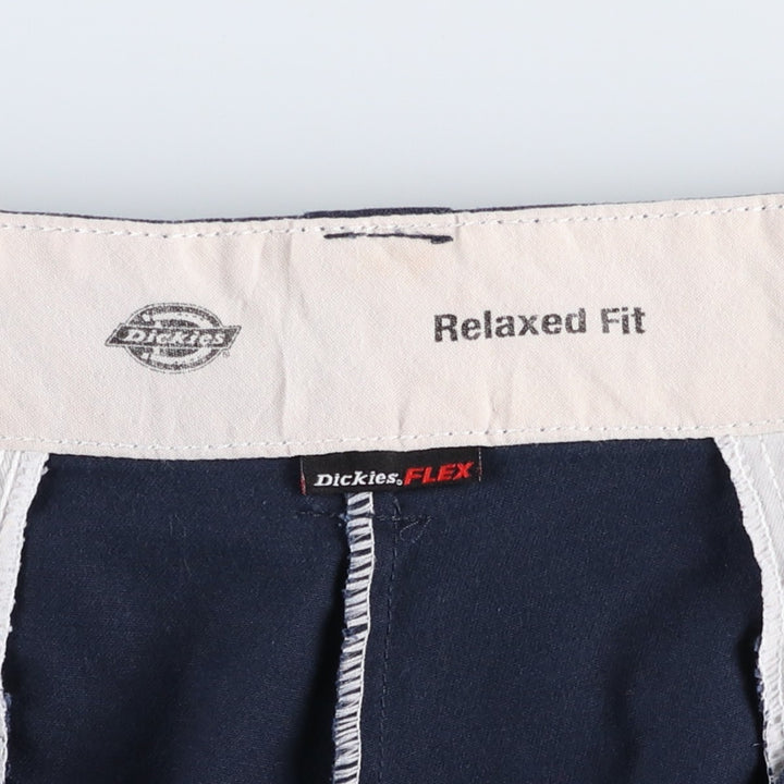 Dickies Relaxed Fit FLEX Work Shorts, Men's, Size W36 polyester navy blue type Vintage Second Hand