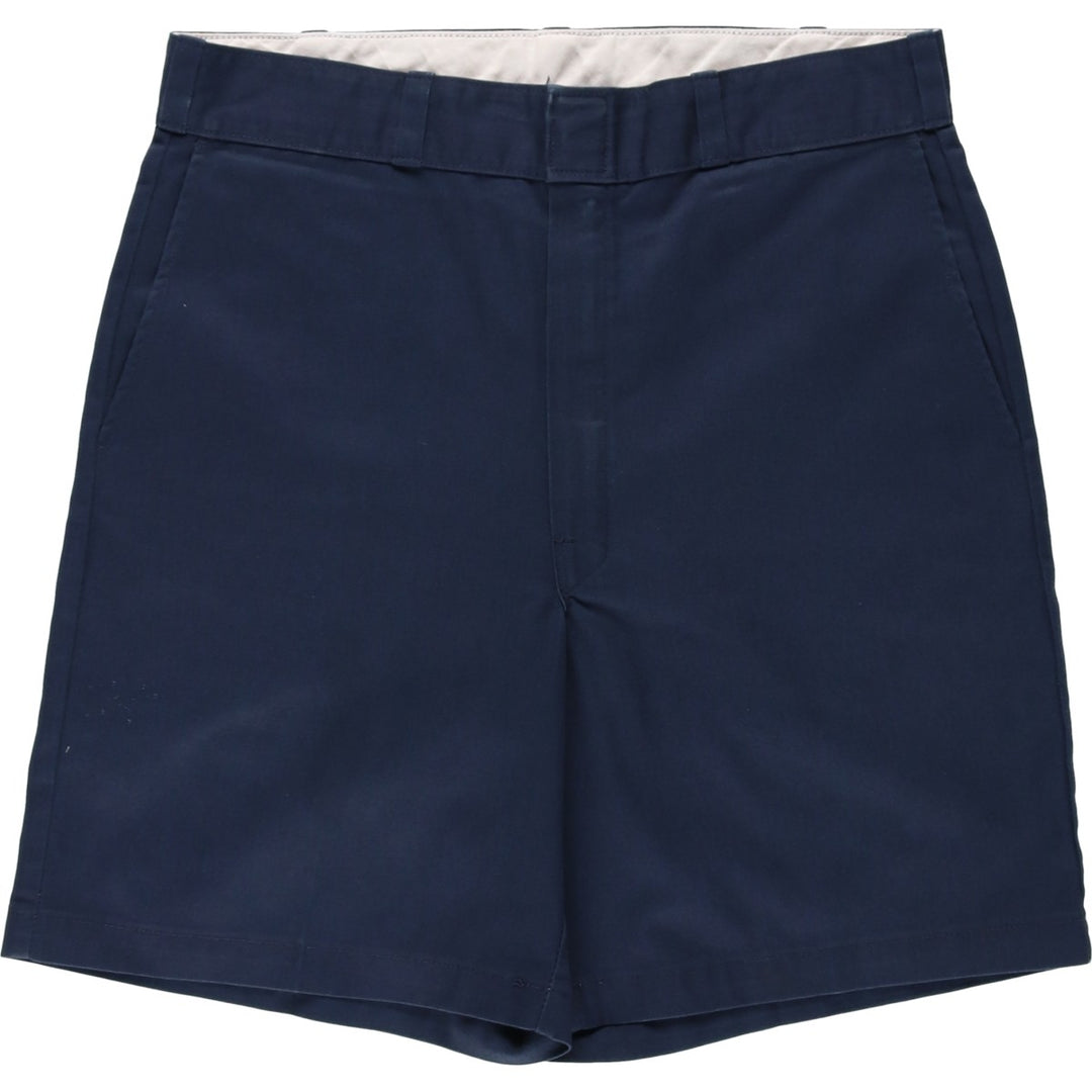Dickies Work Shorts Shorts Men's W34 equivalent polyester navy blue type Vintage Second Hand