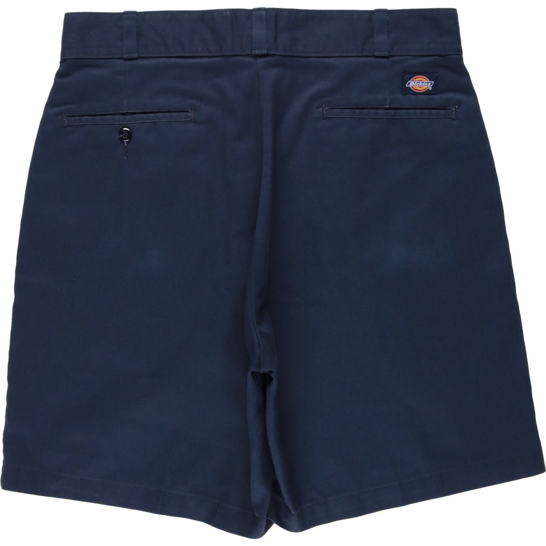 Dickies Work Shorts Shorts Men's W34 equivalent polyester navy blue type Vintage Second Hand