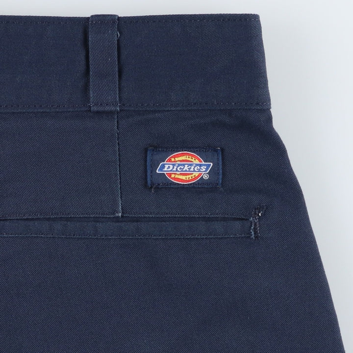 Dickies Work Shorts Shorts Men's W34 equivalent polyester navy blue type Vintage Second Hand