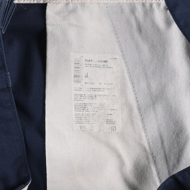 Dickies Work Shorts Shorts Men's W34 equivalent polyester navy blue type Vintage Second Hand