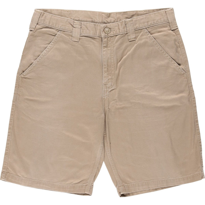 Carhartt work shorts, men's size W35 (approx.) cotton Beige type Vintage Second Hand