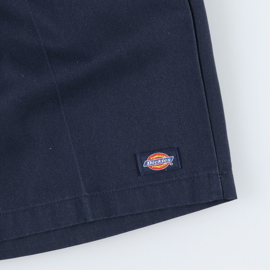 Dickies Work Shorts, Half Pants, Men's, W32 equivalent polyester navy blue type Vintage Second Hand