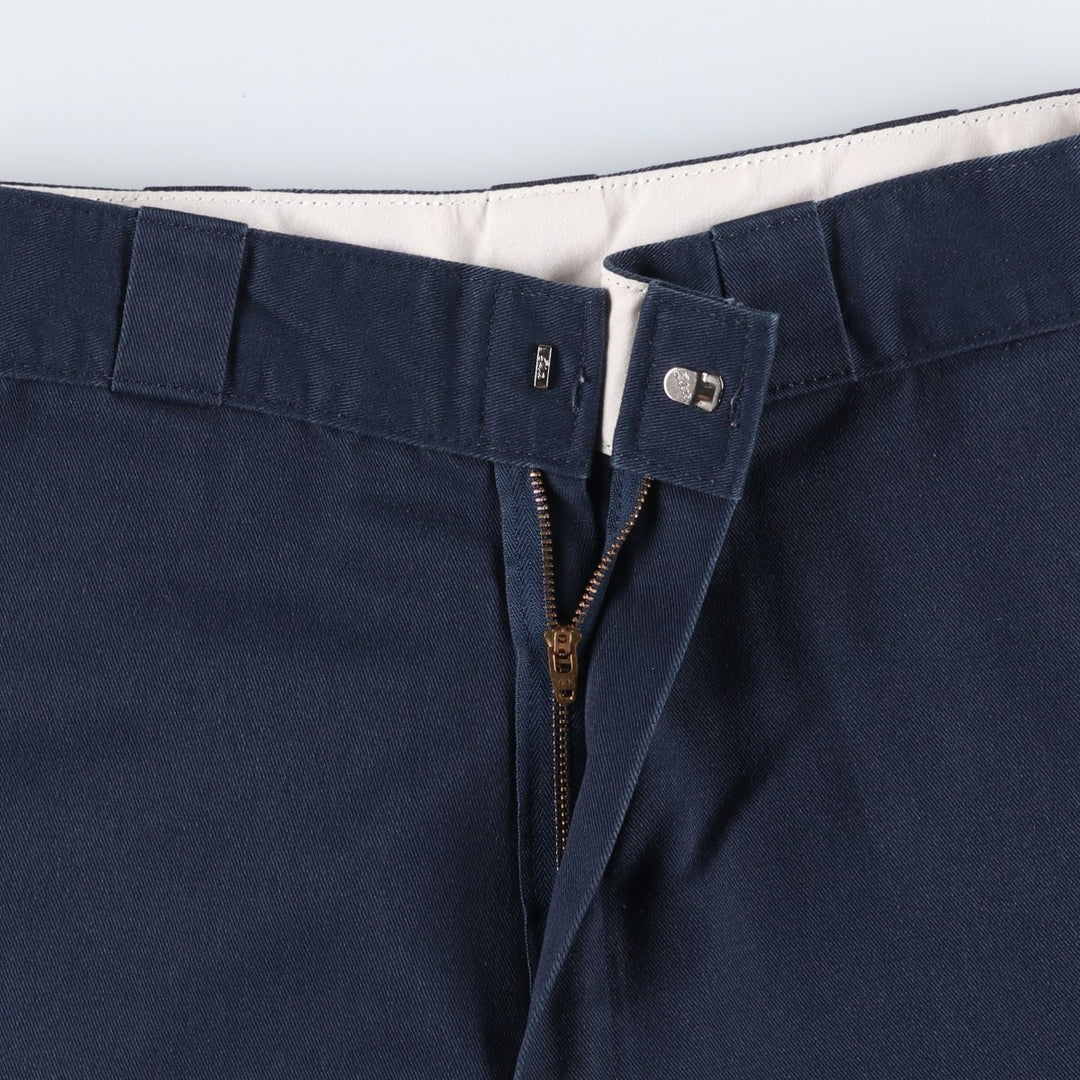 Dickies Work Shorts, Half Pants, Men's, W32 equivalent polyester navy blue type Vintage Second Hand