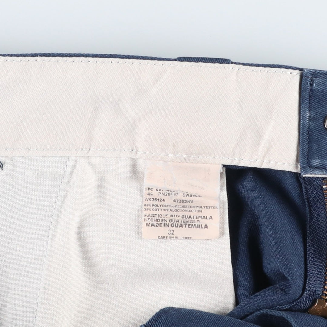 Dickies Work Shorts, Half Pants, Men's, W32 equivalent polyester navy blue type Vintage Second Hand