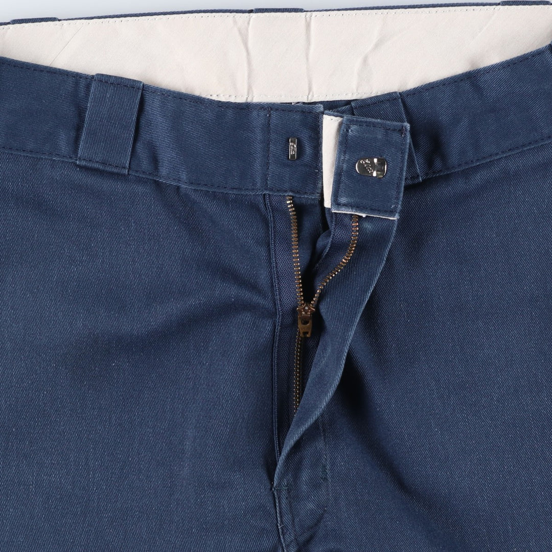 Dickies Work Shorts, Half Pants, Men's, W32 equivalent polyester navy blue type Vintage Second Hand