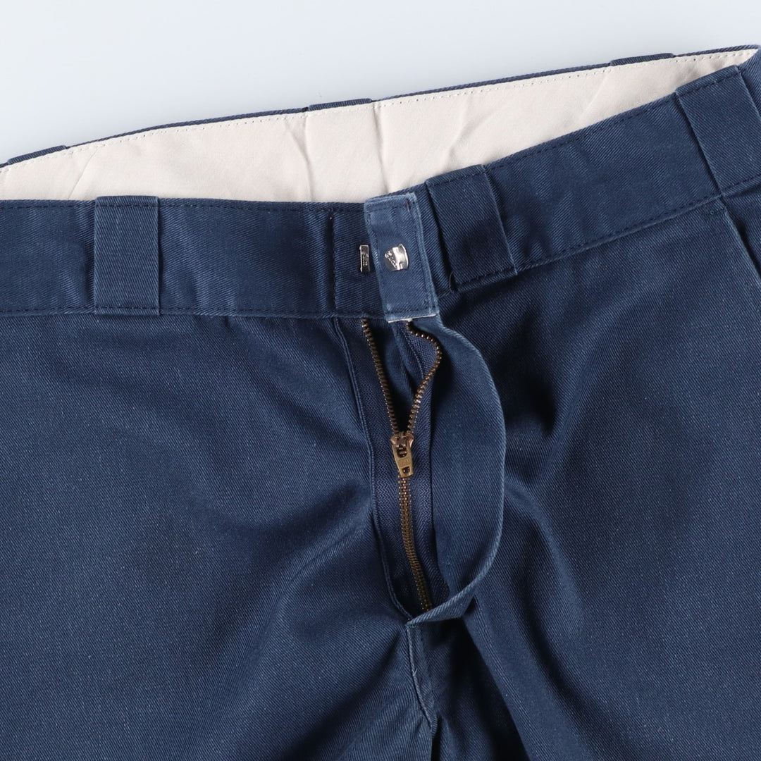 Dickies Work Shorts, Half Pants, Men's, W32 equivalent polyester navy blue type Vintage Second Hand