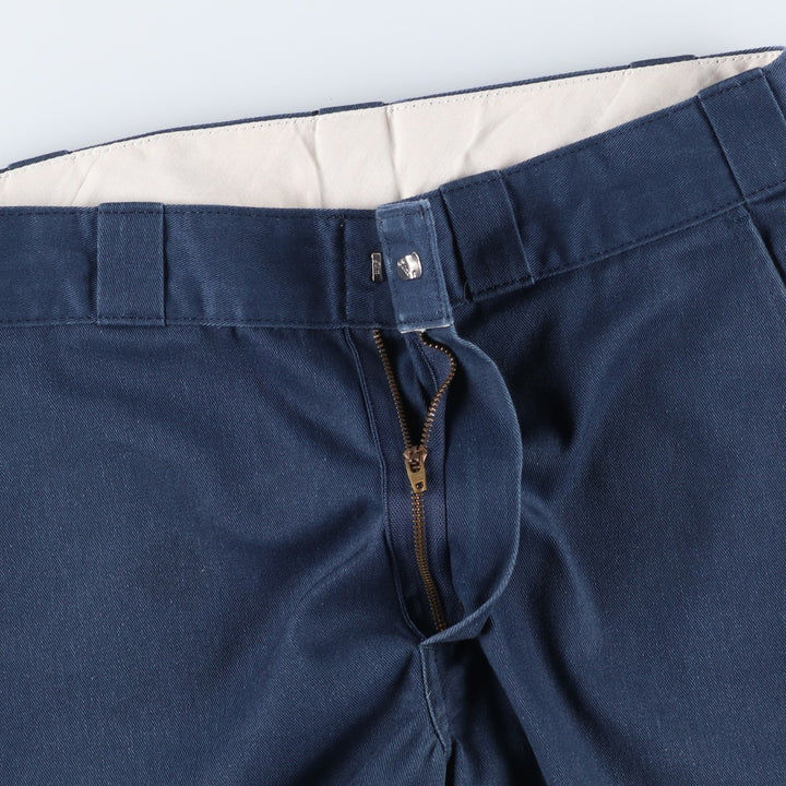 Dickies Work Shorts, Half Pants, Men's, W32 equivalent polyester navy blue type Vintage Second Hand