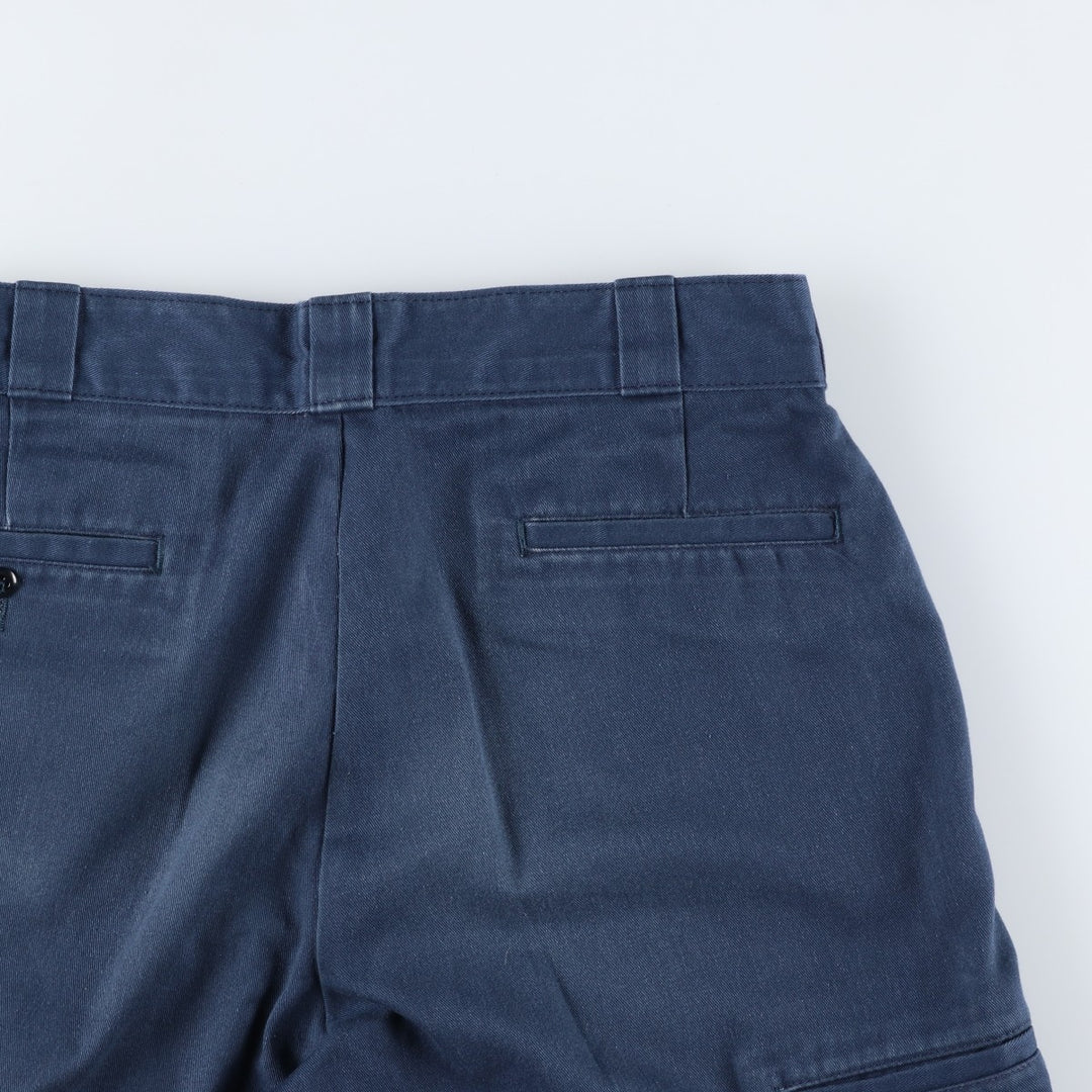 Dickies Work Shorts, Half Pants, Men's, W32 equivalent polyester navy blue type Vintage Second Hand
