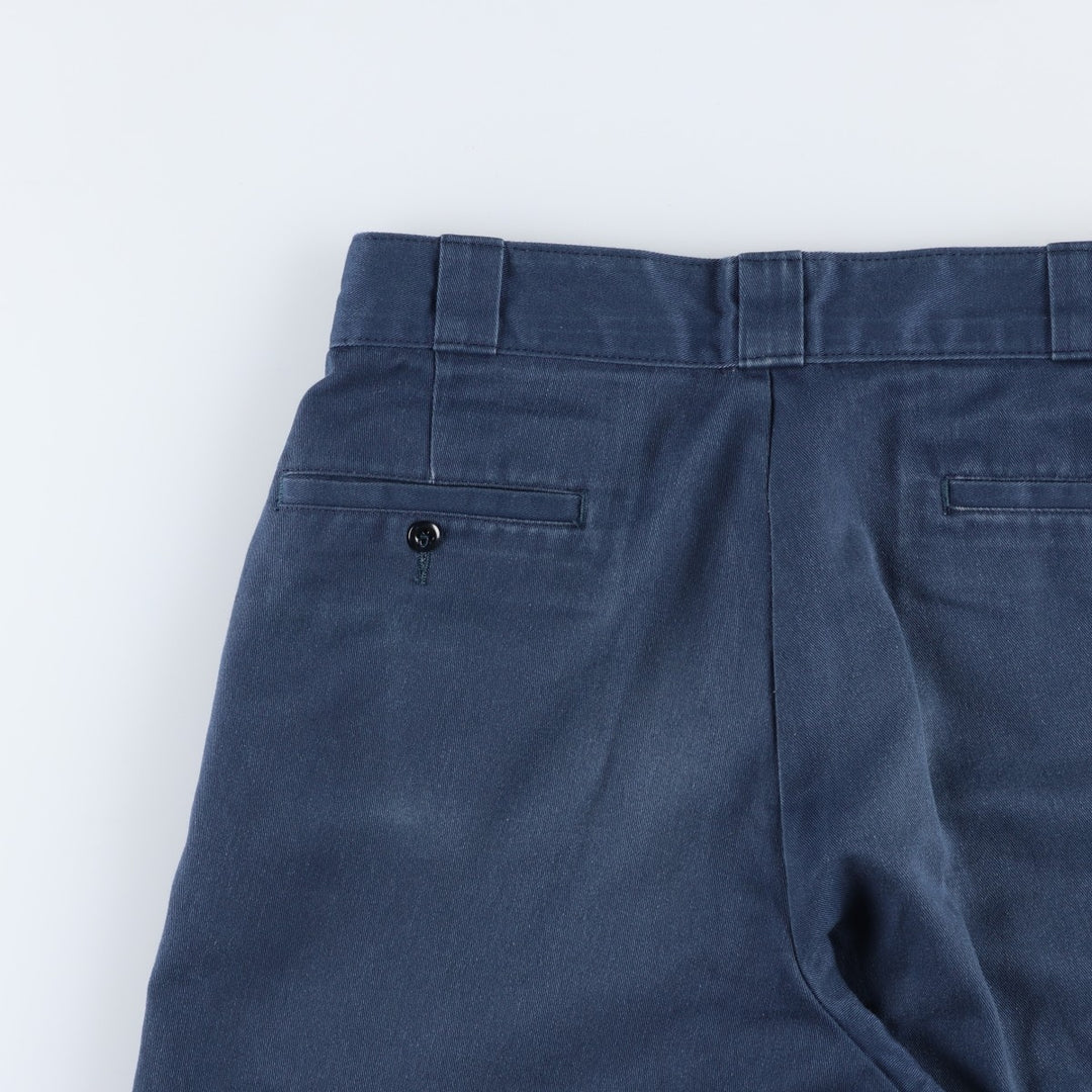 Dickies Work Shorts, Half Pants, Men's, W32 equivalent polyester navy blue type Vintage Second Hand
