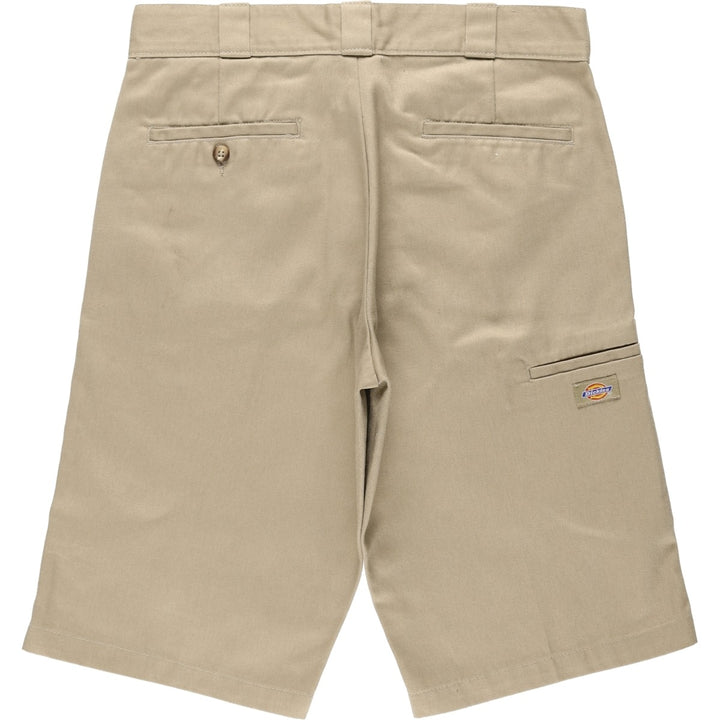 Dickies Work Shorts, Half Pants, Men's, W33 equivalent polyester Beige type Vintage Second Hand