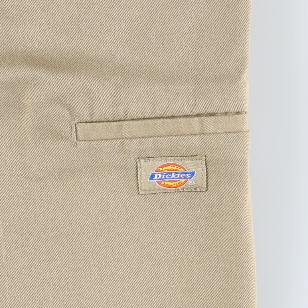 Dickies Work Shorts, Half Pants, Men's, W33 equivalent polyester Beige type Vintage Second Hand