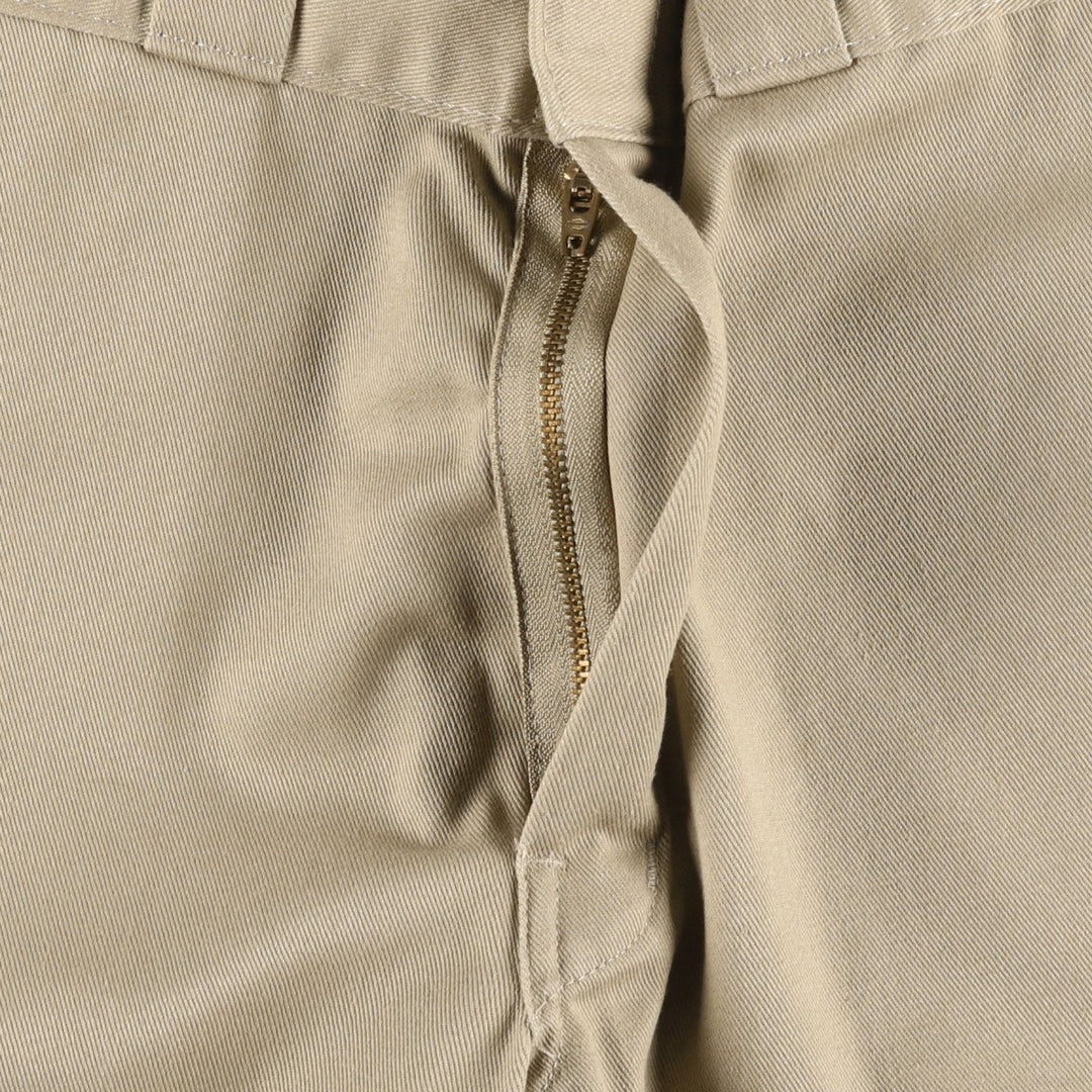 Dickies Work Shorts, Half Pants, Men's, W33 equivalent polyester Beige type Vintage Second Hand