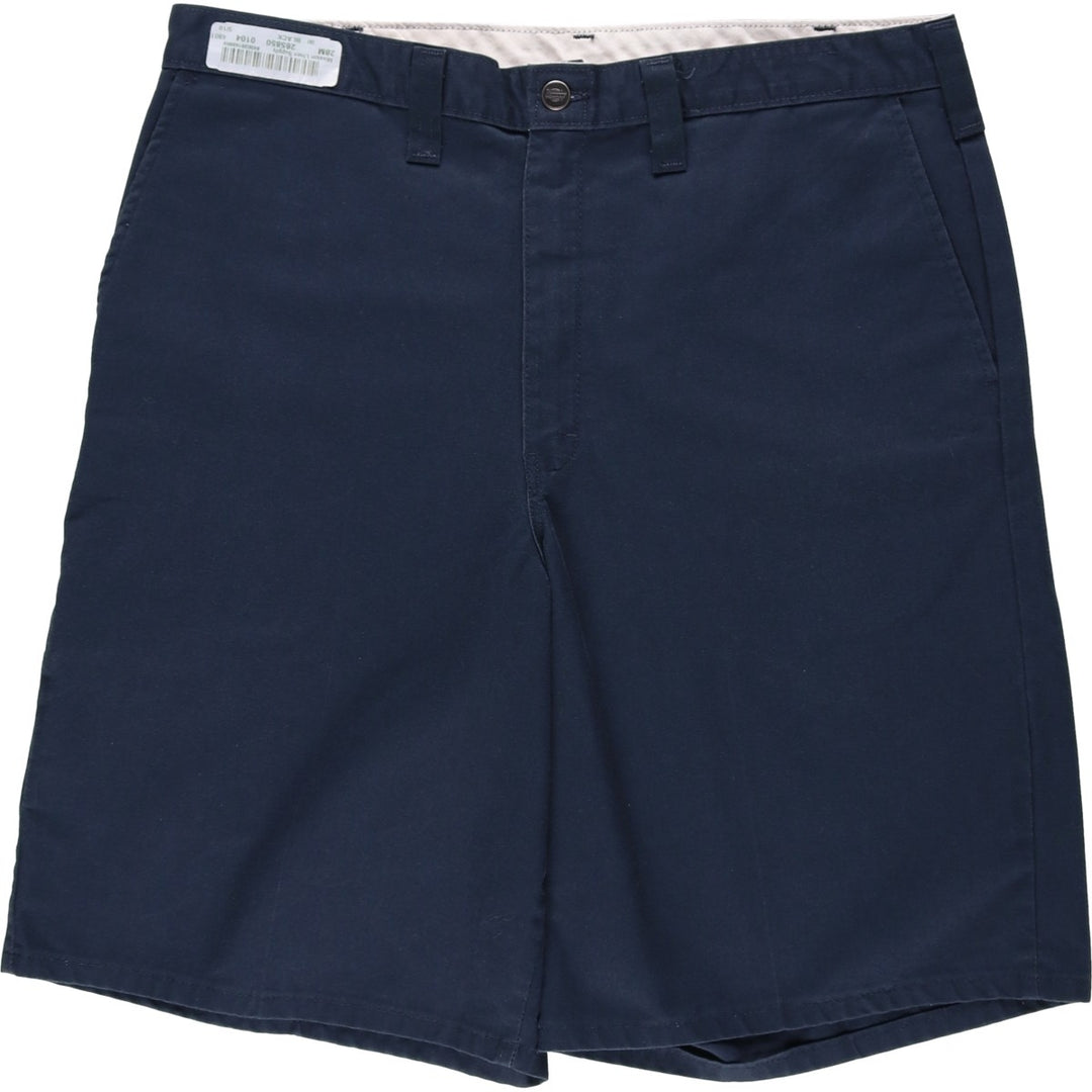 Dickies Work Shorts, Half Pants, Men's, W37 equivalent polyester navy blue type Vintage Second Hand
