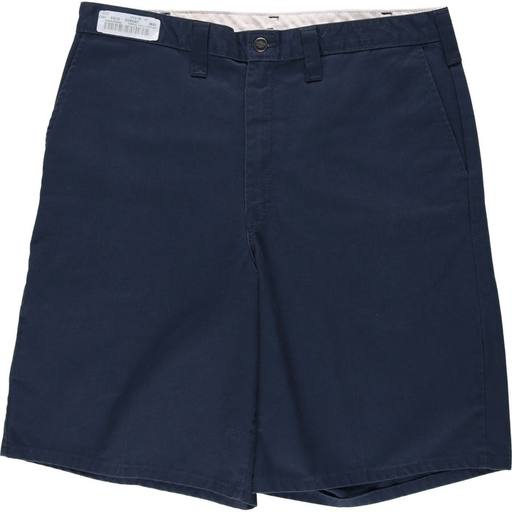 Dickies Work Shorts, Half Pants, Men's, W37 equivalent polyester navy blue type Vintage Second Hand