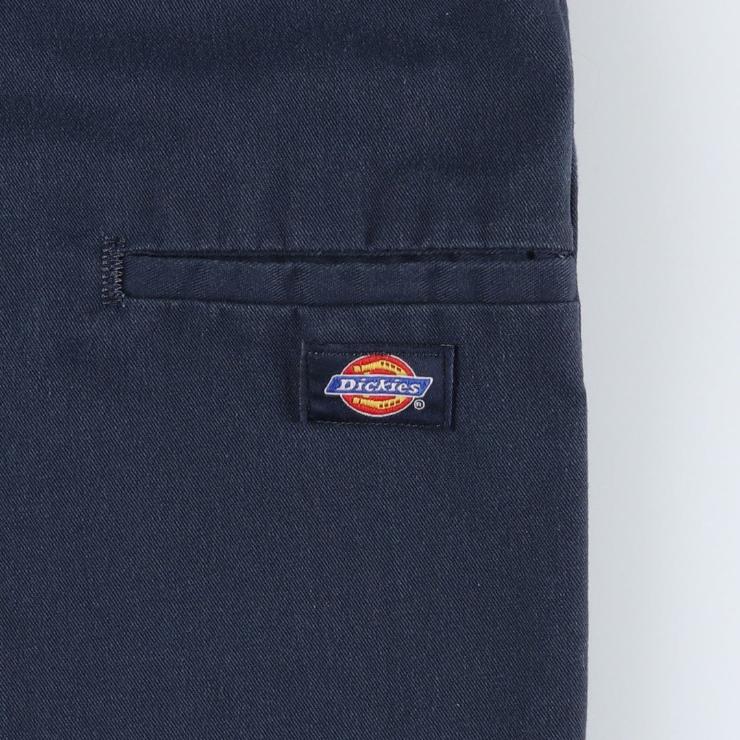 Dickies Work Shorts, Half Pants, Men's, W37 equivalent polyester navy blue type Vintage Second Hand