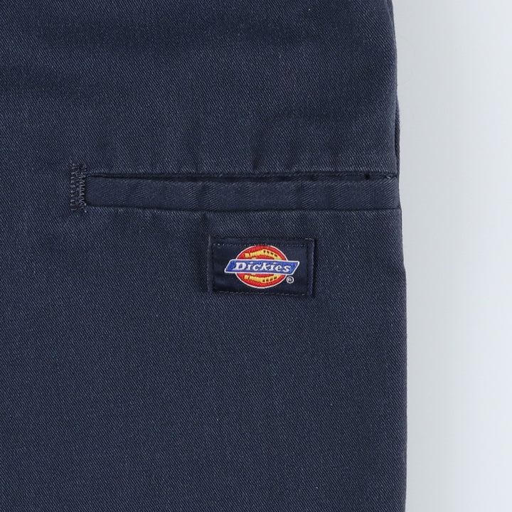 Dickies Work Shorts, Half Pants, Men's, W37 equivalent polyester navy blue type Vintage Second Hand