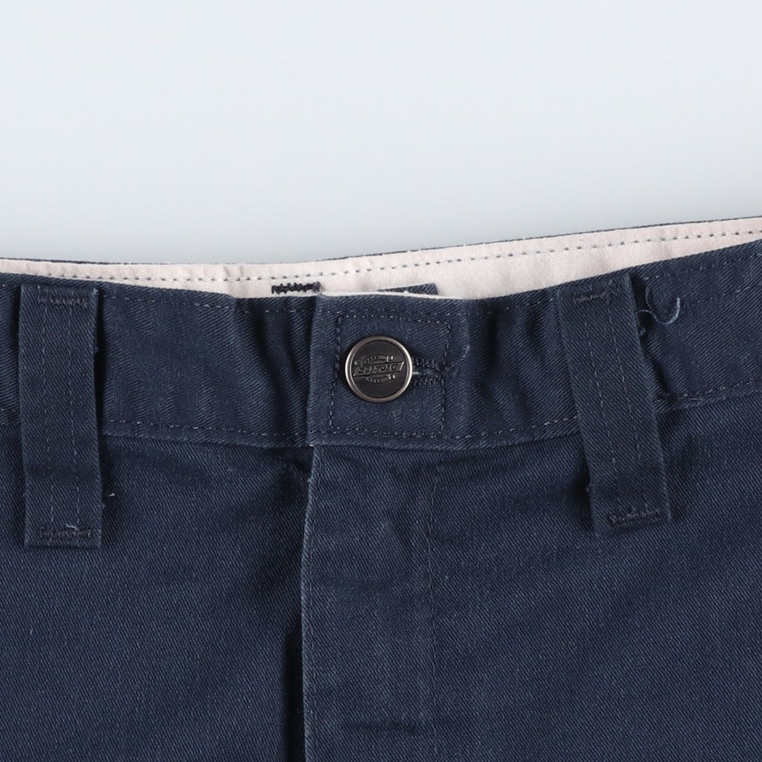 Dickies Work Shorts, Half Pants, Men's, W37 equivalent polyester navy blue type Vintage Second Hand