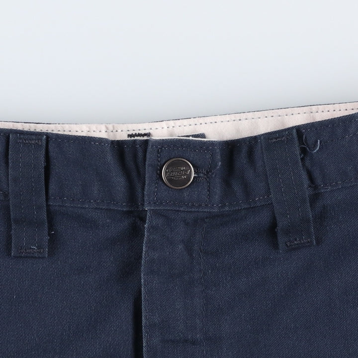Dickies Work Shorts, Half Pants, Men's, W37 equivalent polyester navy blue type Vintage Second Hand